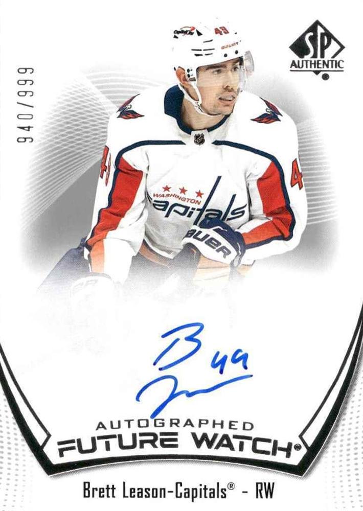 Brett Leason #168 Washington Capitals | 2021-22 SP Authentic