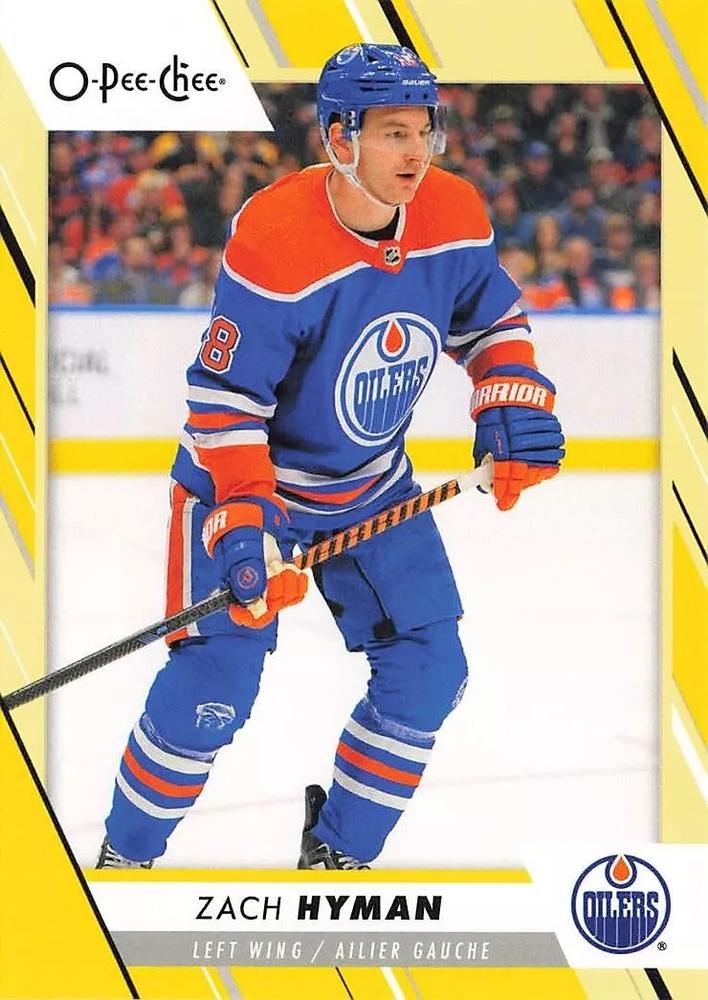 Zach Hyman #168 Edmonton Oilers | 2023-24 O-Pee-Chee Yellow Border