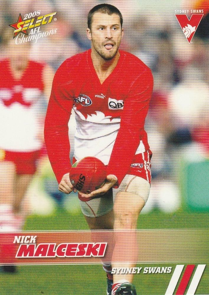 Nick Malceski #169 Sydney Swans | 2008 Select AFL Champions