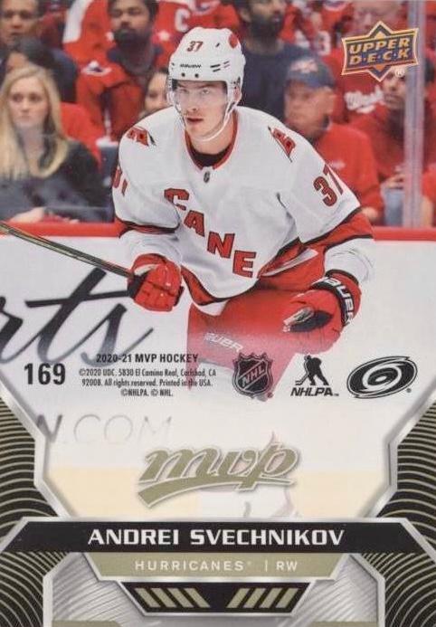 Andrei Svechnikov #169 Carolina Hurricanes | 2020-21 Upper Deck MVP Puzzle Backs
