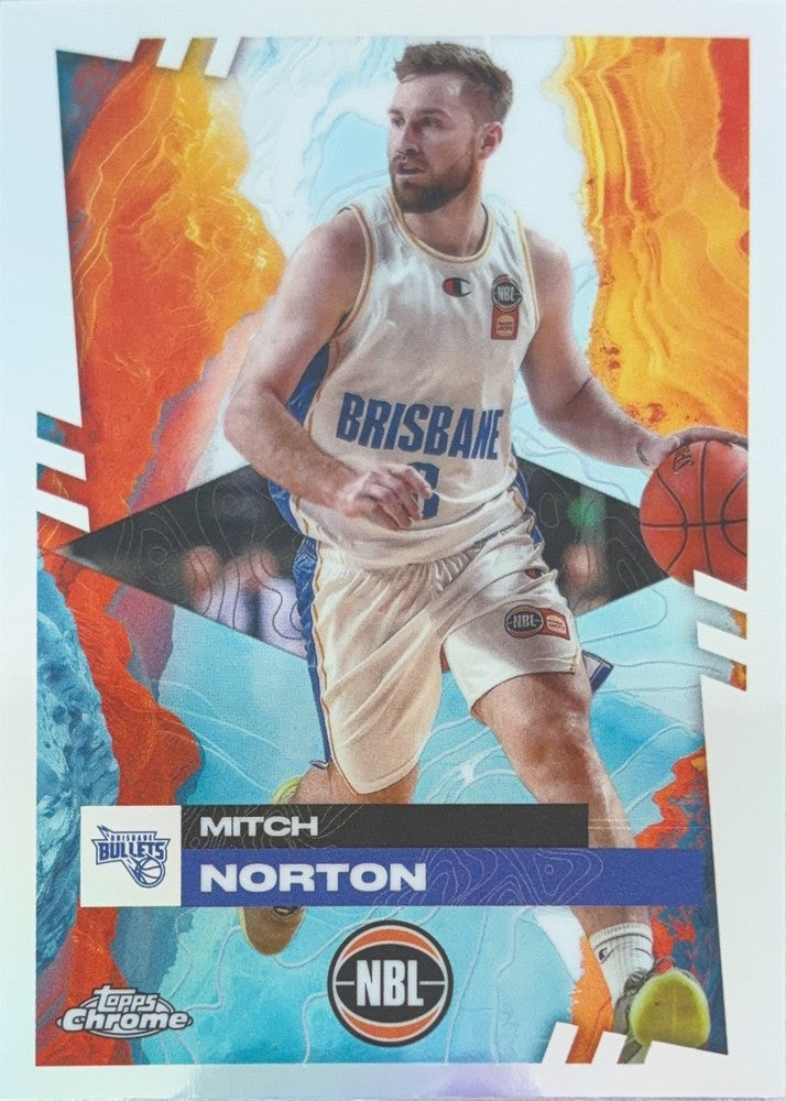 Mitch Norton #16 Brisbane Bullets | 2024-25 Topps Chrome NBL (front)