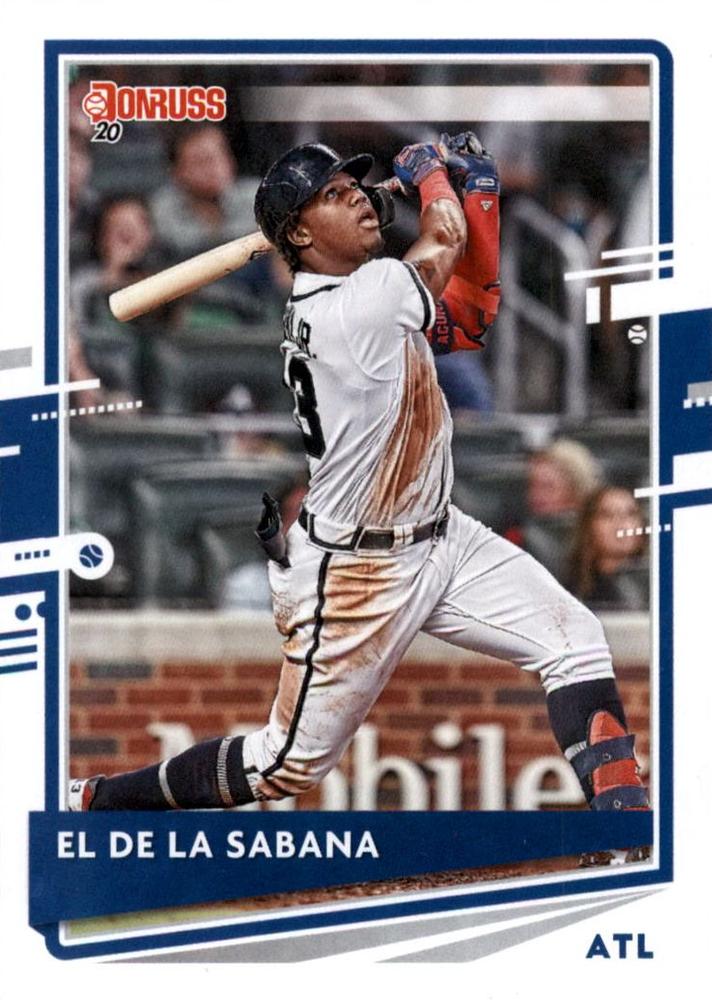 Ronald Acuna Jr. #170 Atlanta Braves ("El de la Sabana" on front, old Donruss logo on back) | 2020 Donruss