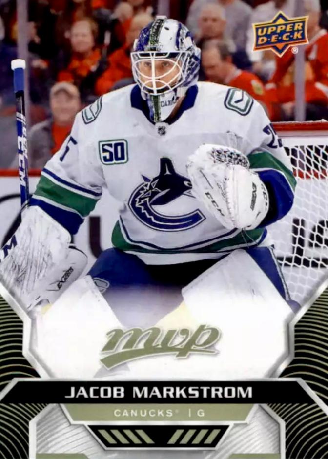 Jacob Markstrom #170 Vancouver Canucks | 2020-21 Upper Deck MVP