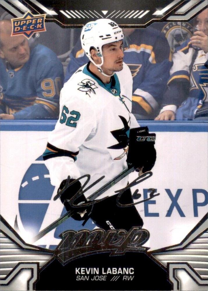 Kevin Labanc #170 San Jose Sharks | 2022-23 Upper Deck MVP Silver Script