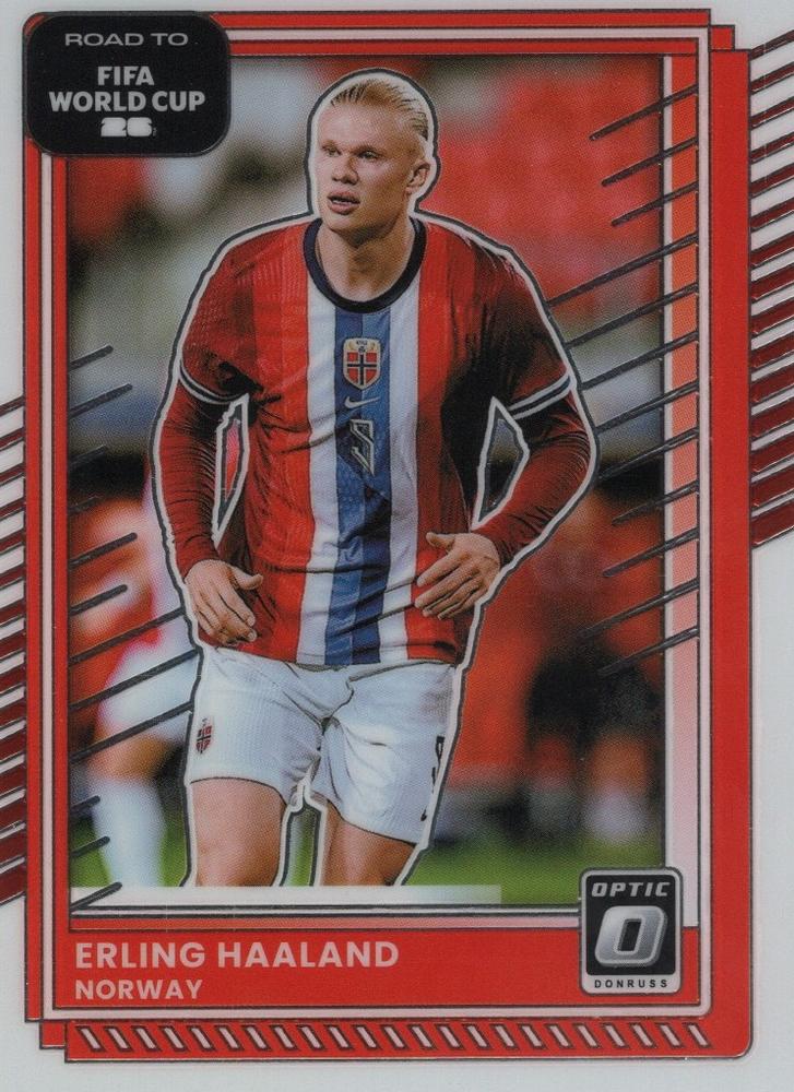 Erling Haaland #170 Norway | 2025-26 Donruss Road to FIFA World Cup Optic Parallel