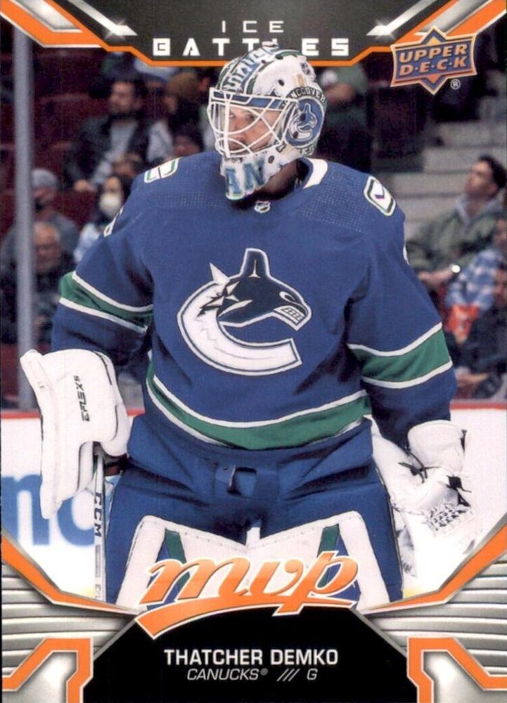 Thatcher Demko #171 Vancouver Canucks | 2022-23 Upper Deck MVP Ice Battles