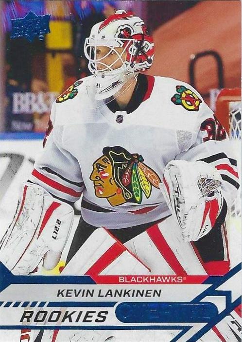 Kevin Lankinen #171 Chicago Blackhawks | 2020-21 Upper Deck Overtime Blue Foil