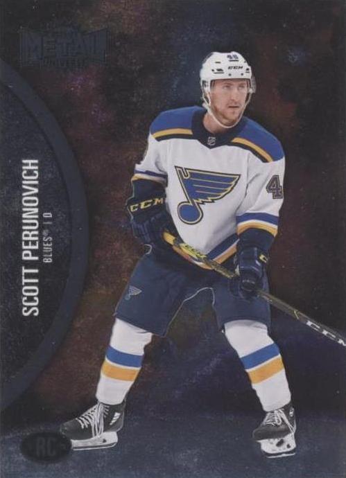 Scott Perunovich Rookie #171 St. Louis Blues | 2021-22 SkyBox Metal Universe