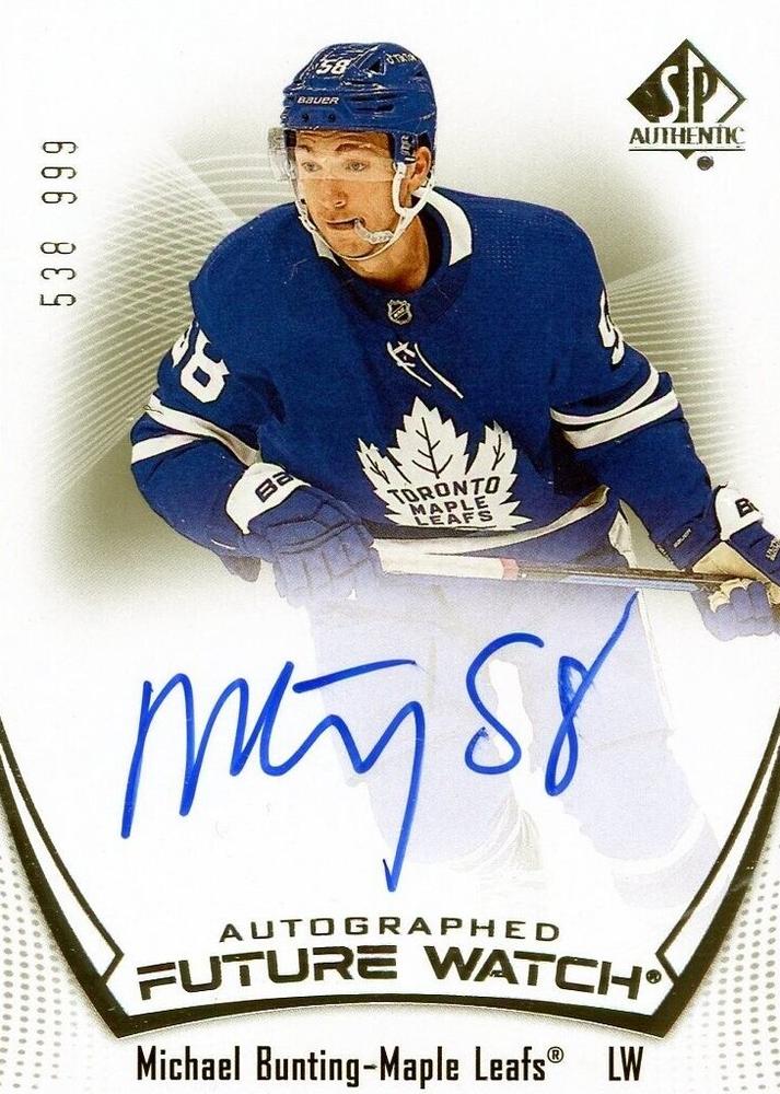 Michael Bunting #171 Toronto Maple Leafs | 2021-22 SP Authentic