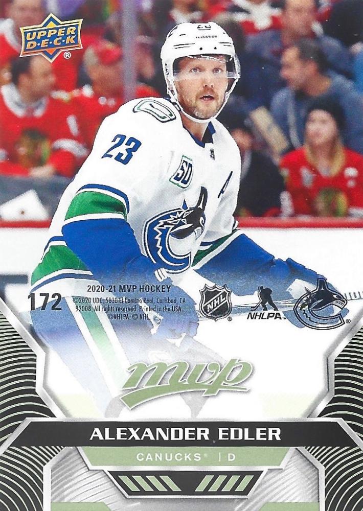 Alexander Edler #172 Vancouver Canucks | 2020-21 Upper Deck MVP Puzzle Backs