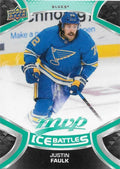 Justin Faulk #172 St. Louis Blues | 2021-22 Upper Deck MVP Ice Battles