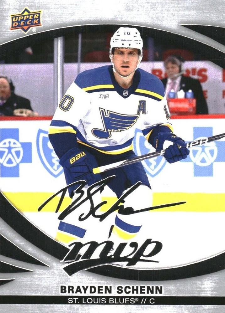 Brayden Schenn #172 St. Louis Blues | 2023-24 Upper Deck MVP Silver Script