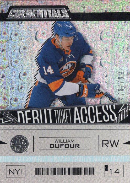 William Dufour #172 New York Islanders | 2023-24 Upper Deck Credentials