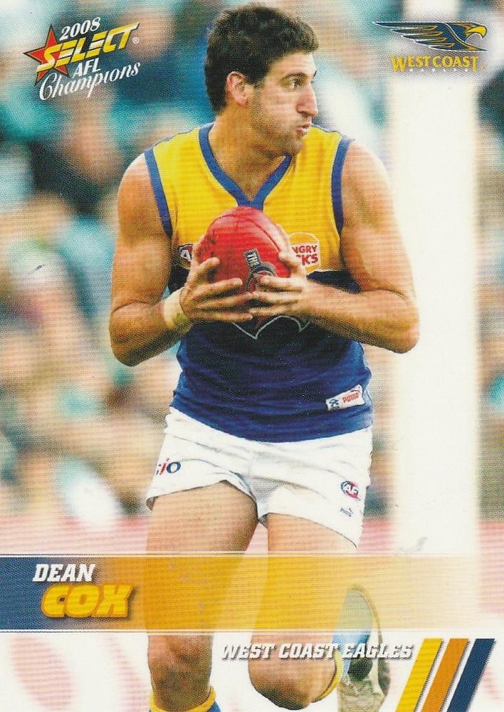 Dean Cox #173 West Coast Eagles | 2008 Select AFL Champions
