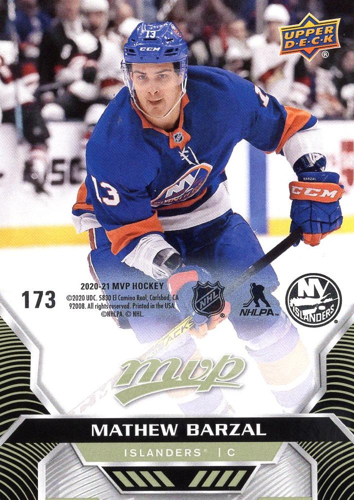 Mathew Barzal #173 New York Islanders | 2020-21 Upper Deck MVP Puzzle Backs