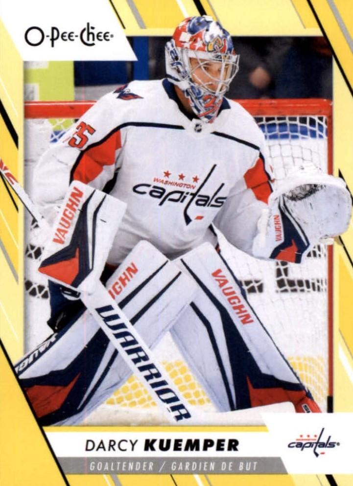Darcy Kuemper #174 Washington Capitals | 2023-24 O-Pee-Chee Yellow Border