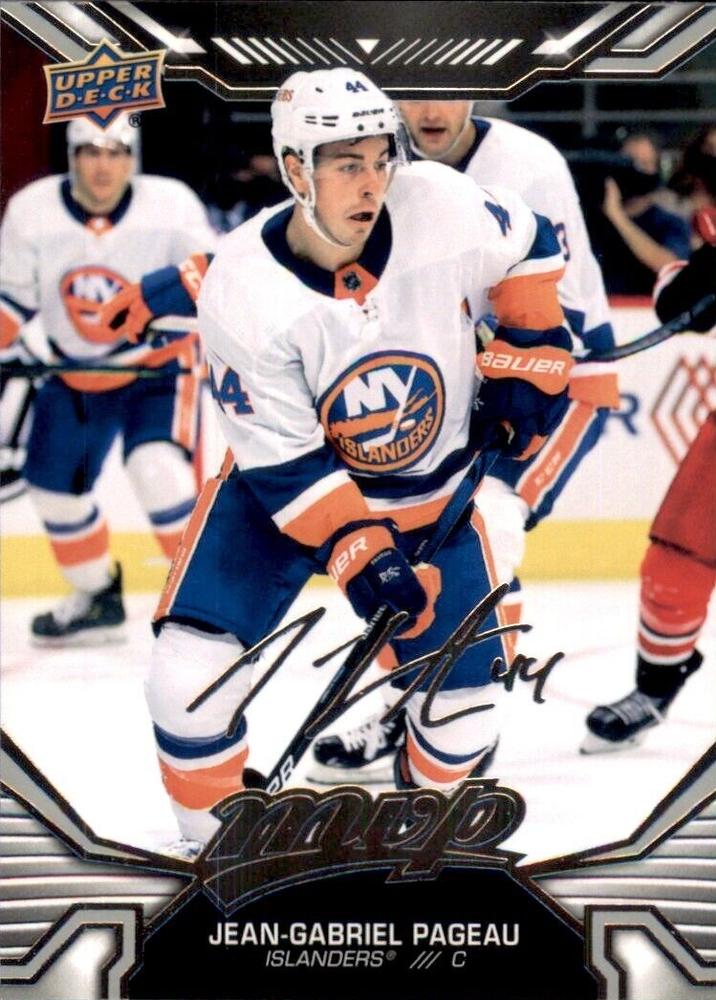 Jean-Gabriel Pageau #175 New York Islanders | 2022-23 Upper Deck MVP Silver Script