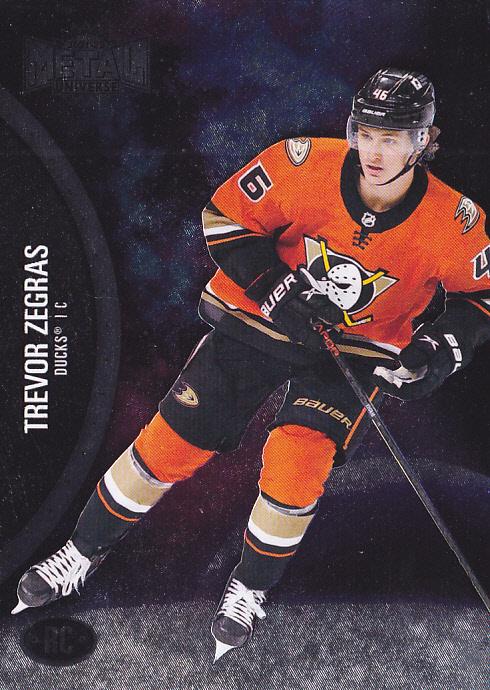 Trevor Zegras Rookie #175 Anaheim Ducks | 2021-22 SkyBox Metal Universe