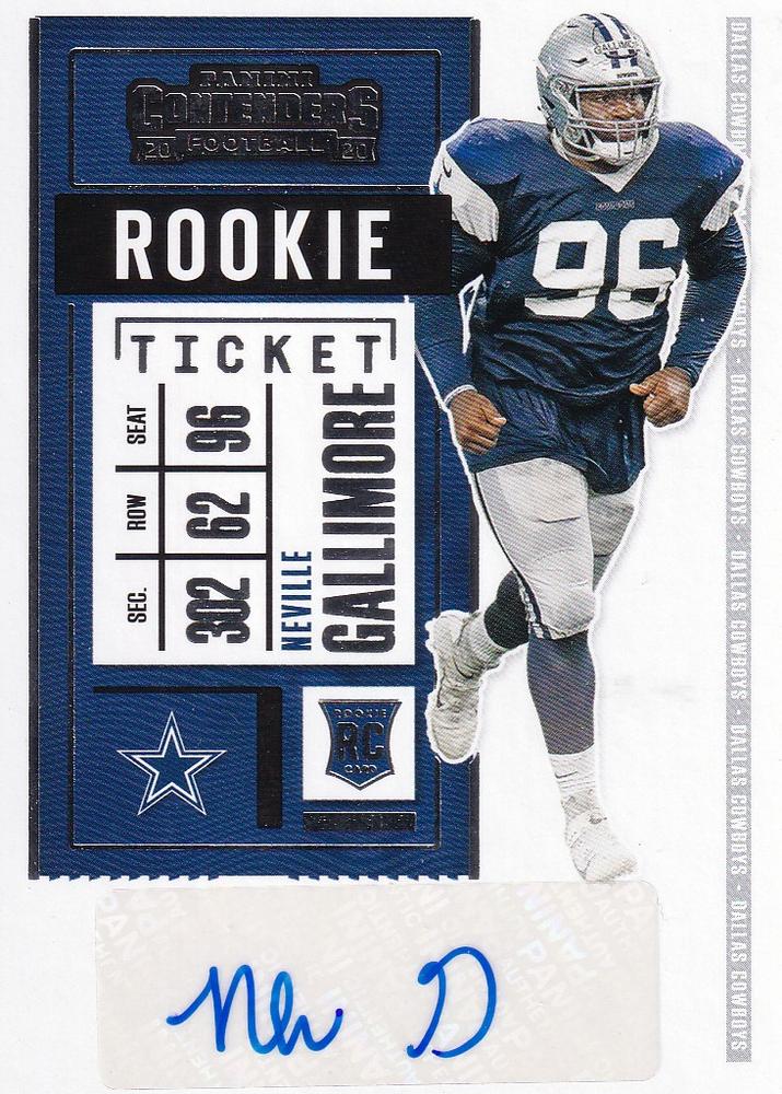 Neville Gallimore #175 Dallas Cowboys | 2020 Panini Contenders |  | NFL Football