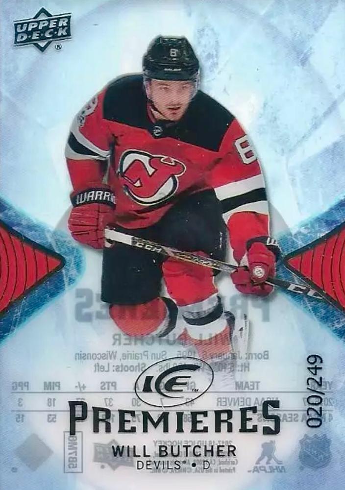 Will Butcher #176 New Jersey Devils | 2017-18 Upper Deck Ice