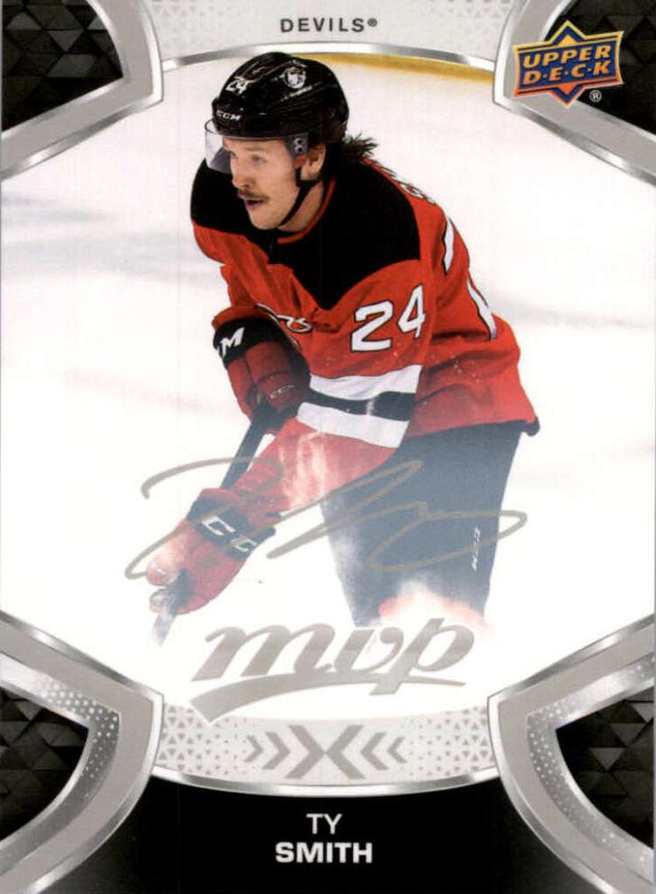 Ty Smith #176 New Jersey Devils | 2021-22 Upper Deck MVP Silver Script