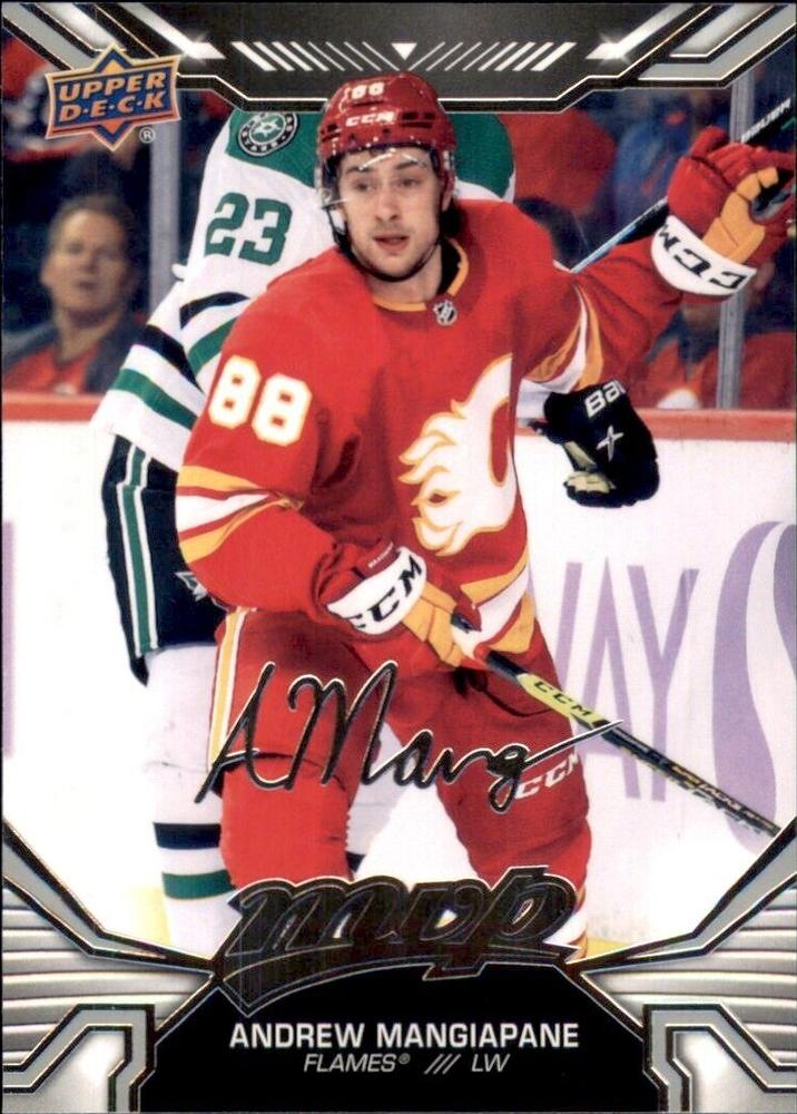 Andrew Mangiapane #176 Calgary Flames | 2022-23 Upper Deck MVP Silver Script