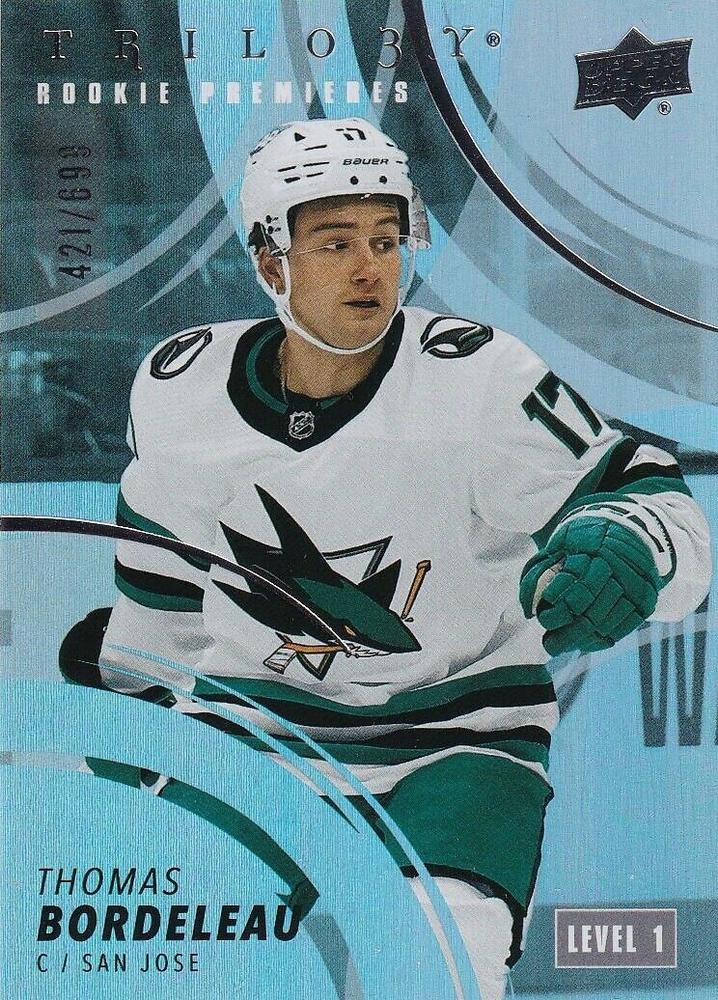 Thomas Bordeleau #176 San Jose Sharks | 2022-23 Upper Deck Trilogy