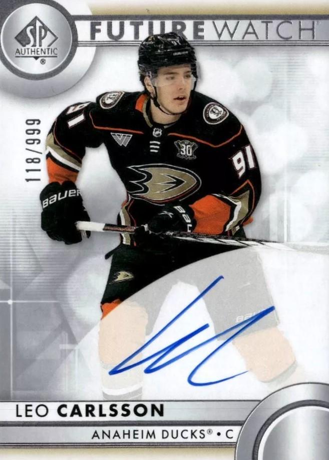 Leo Carlsson #176 Anaheim Ducks | 2023-24 SP Authentic