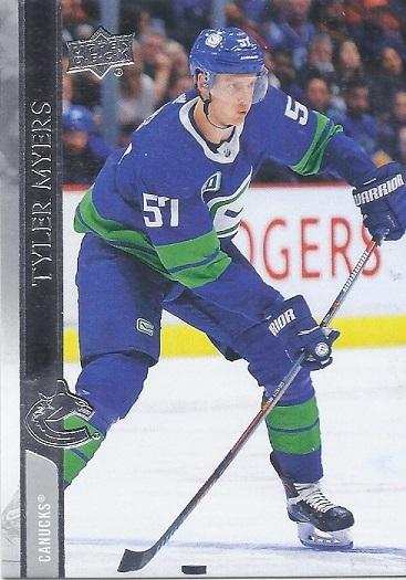 Tyler Myers #177 Vancouver Canucks | 2020-21 Upper Deck