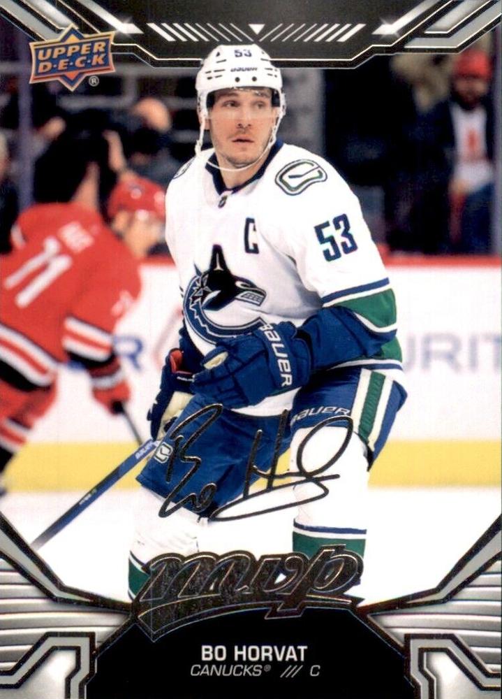 Bo Horvat #177 Vancouver Canucks | 2022-23 Upper Deck MVP Silver Script