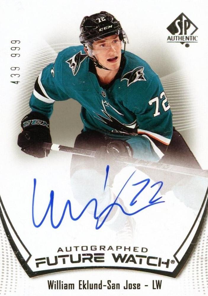 William Eklund #177 San Jose Sharks | 2021-22 SP Authentic