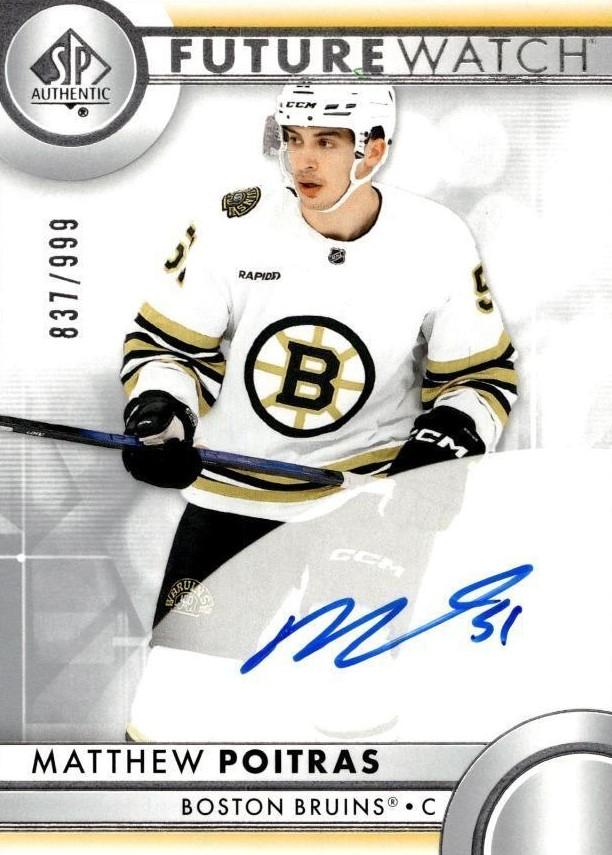 Matthew Poitras #177 Boston Bruins | 2023-24 SP Authentic
