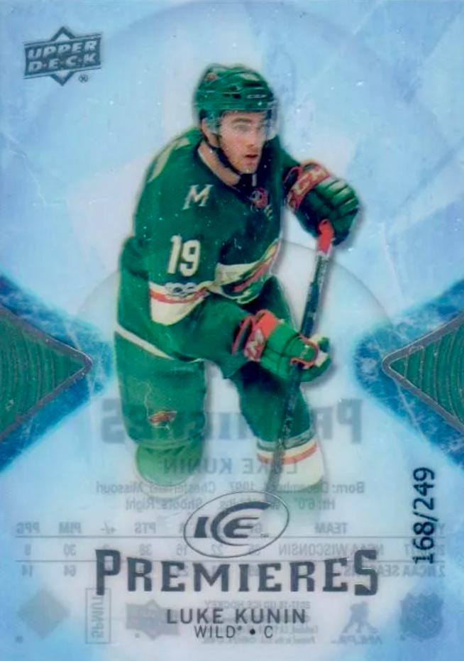 Luke Kunin #178 Minnesota Wild | 2017-18 Upper Deck Ice