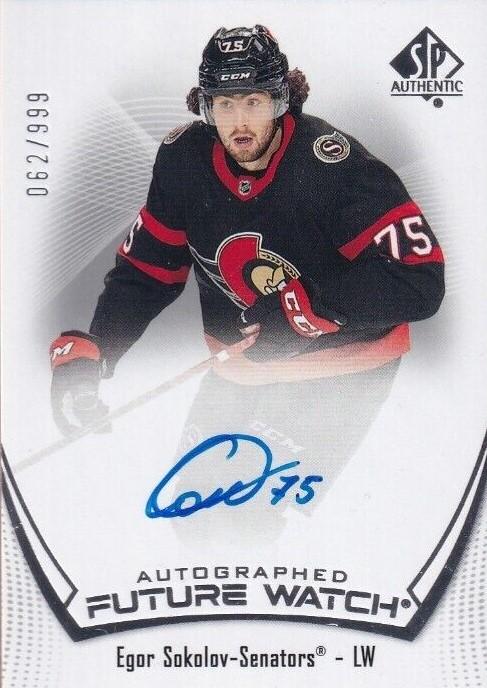 Egor Sokolov #178 Ottawa Senators | 2021-22 SP Authentic