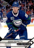 Adam Gaudette #17 Vancouver Canucks | 2020-21 Upper Deck Overtime