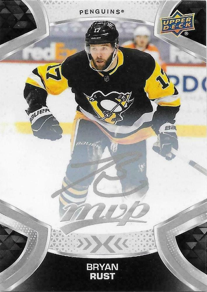 Bryan Rust #17 Pittsburgh Penguins | 2021-22 Upper Deck MVP Silver Script