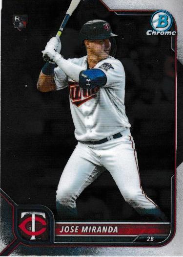 Jose Miranda #17 Minnesota Twins | 2022 Bowman Chrome