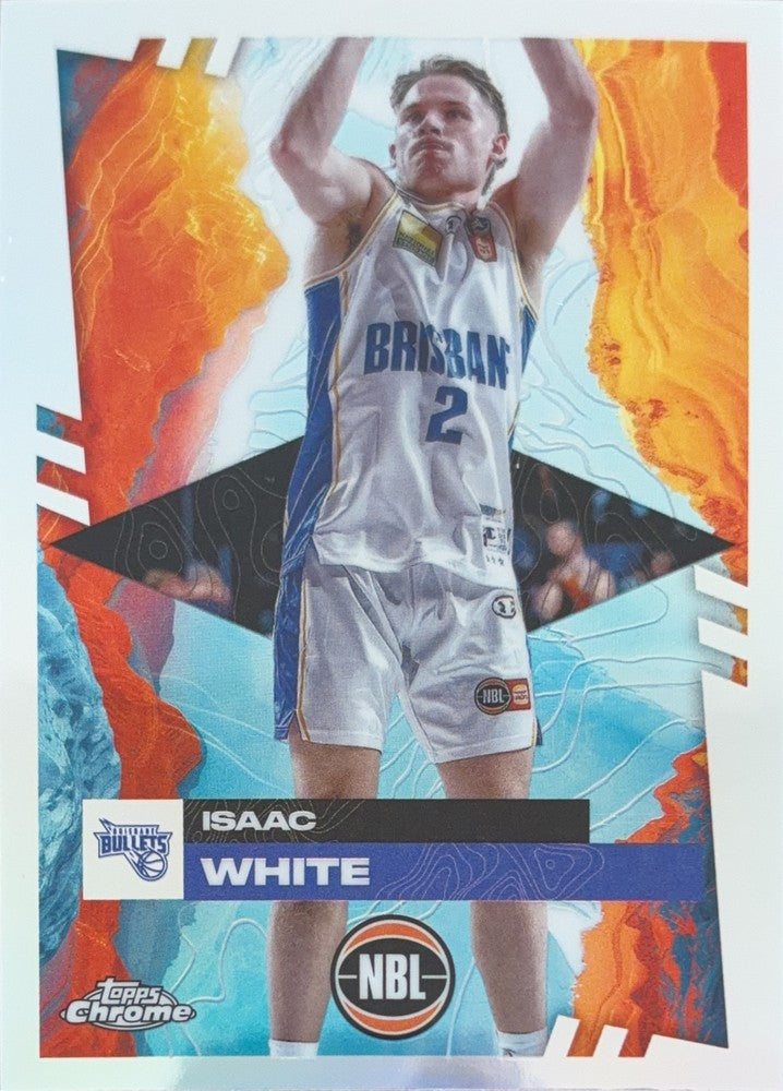 Isaac White #17 Brisbane Bullets | 2024-25 Topps Chrome NBL (front)