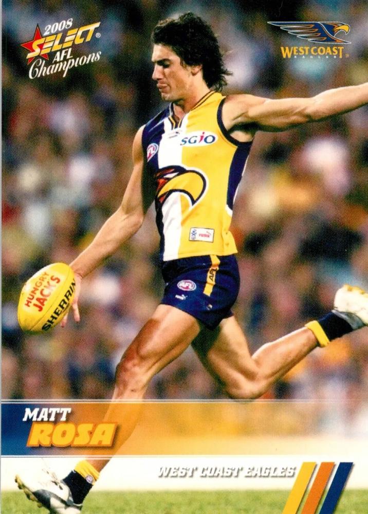 Matt Rosa #180 West Coast Eagles | 2008 Select AFL Champions