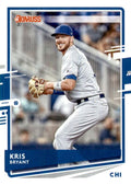Kris Bryant #180 Chicago Cubs (Fielding, old Donruss logo on back) | 2020 Donruss