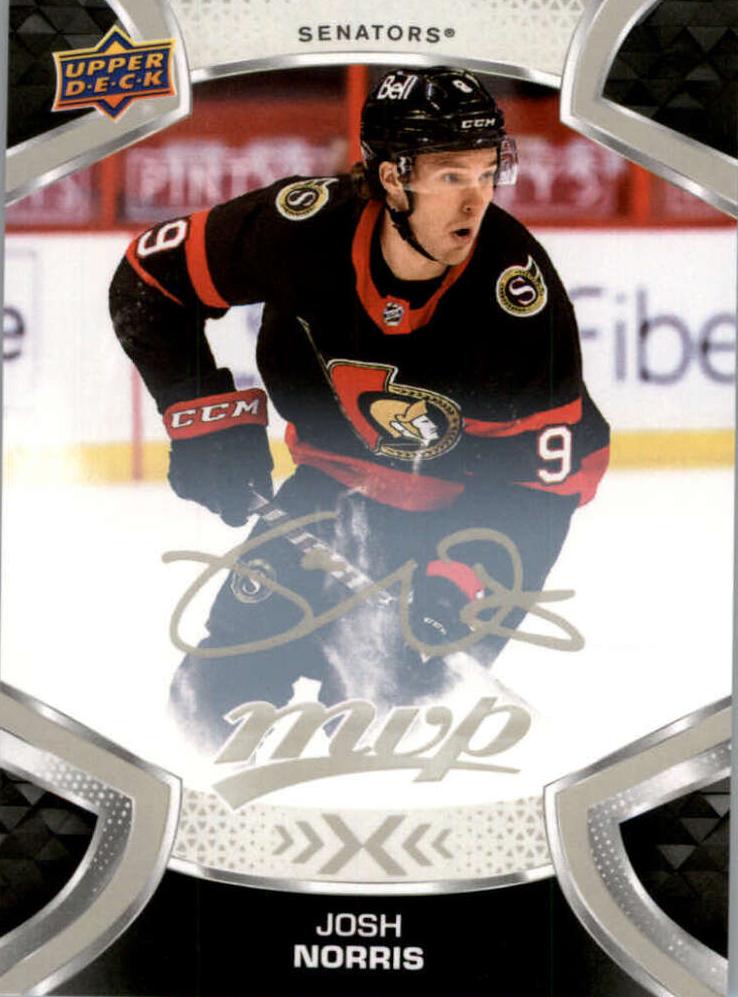 Josh Norris #180 Ottawa Senators | 2021-22 Upper Deck MVP Silver Script