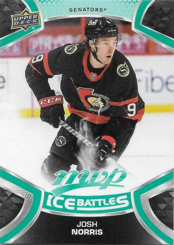 Josh Norris #180 Ottawa Senators | 2021-22 Upper Deck MVP Ice Battles