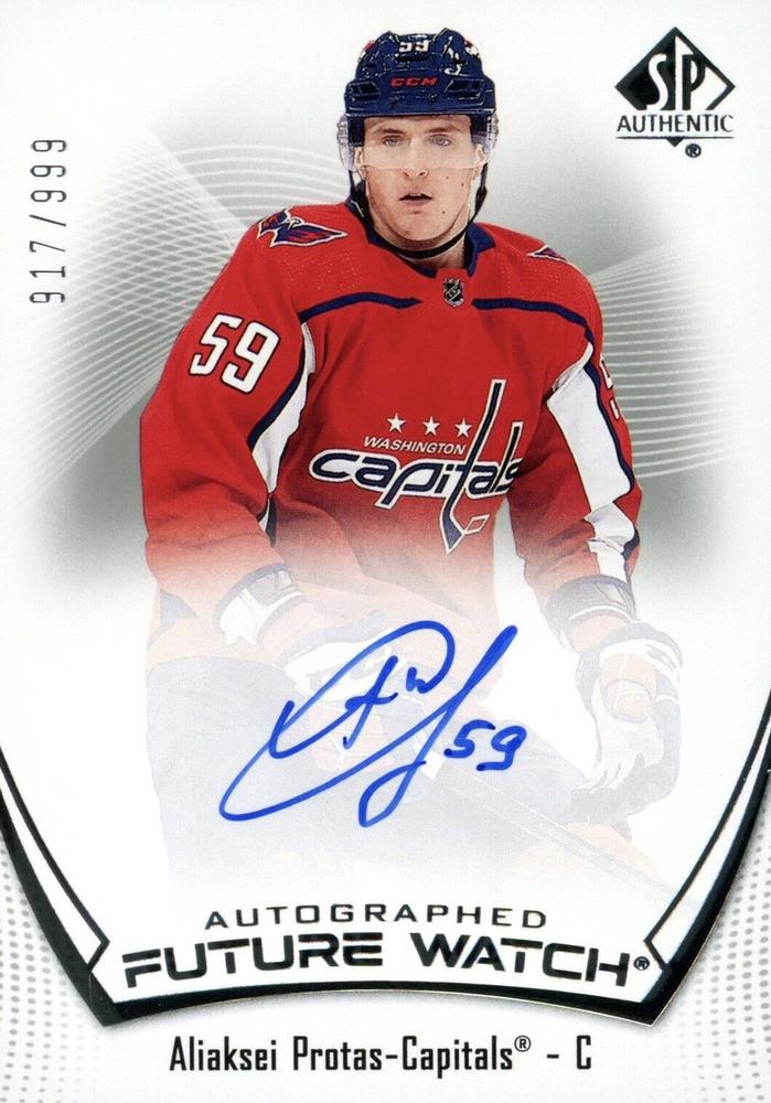Aliaksei Protas #180 Washington Capitals | 2021-22 SP Authentic