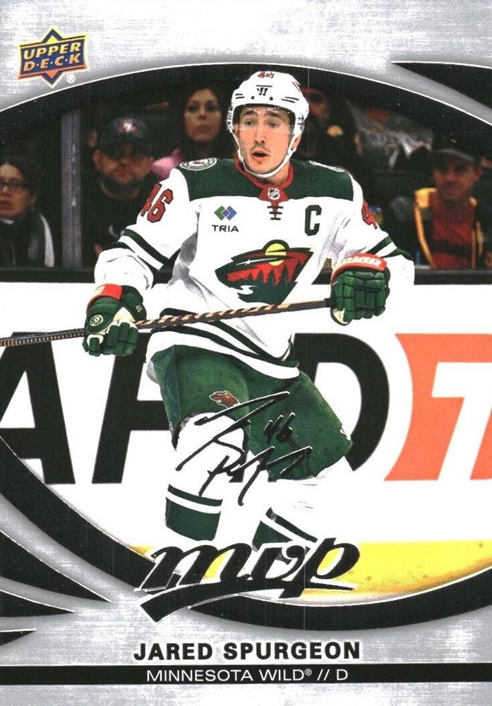 Jared Spurgeon #180 Minnesota Wild | 2023-24 Upper Deck MVP Silver Script