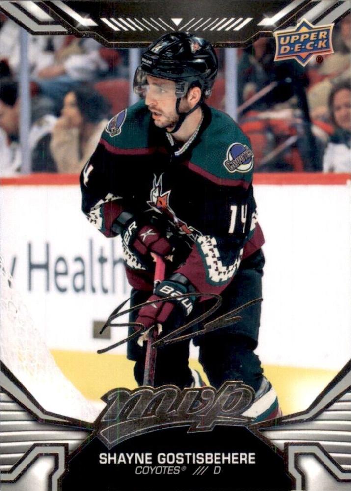 Shayne Gostisbehere #181 Arizona Coyotes | 2022-23 Upper Deck MVP Silver Script