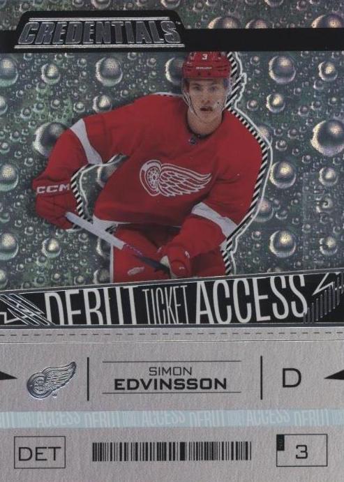 Simon Edvinsson #181 Detroit Red Wings | 2023-24 Upper Deck Credentials