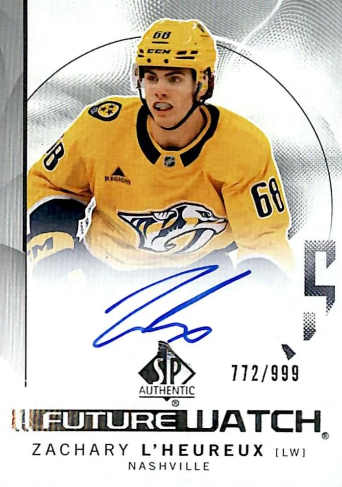 Zachary L'Heureux #181 Nashville Predators | 2024-25 SP Authentic