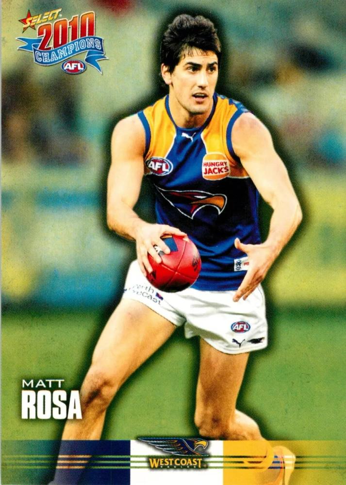 Matt Rosa #182 West Coast Eagles | 2010 Select AFL Champions