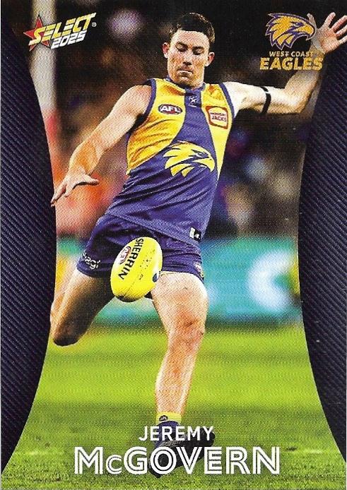 Jeremy McGovern #182 West Coast Eagles | 2025 Select AFL Footy Stars