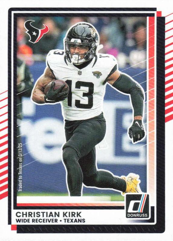 Christian Kirk #182 Houston Texans | 2025 Donruss | NFL Football